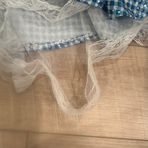 CUSTOM MADE YOUTH GIRL WIZARD OF OZ DOROTHY DANCE COSTUME COMPETITION SIZE 8 - Picture 7 of 9